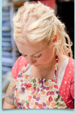 Celeste Hard at Work Making Tasty Treats